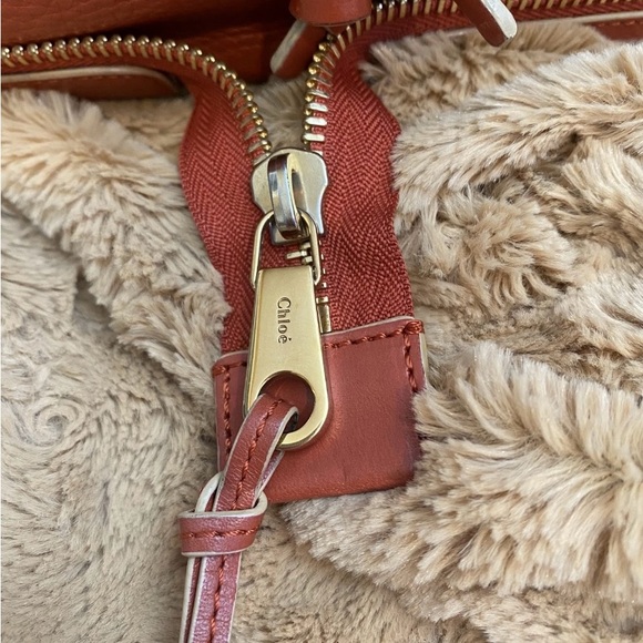 SOLD!!! Chloe Cognac Leather Tote Bag - Picture 4 of 15